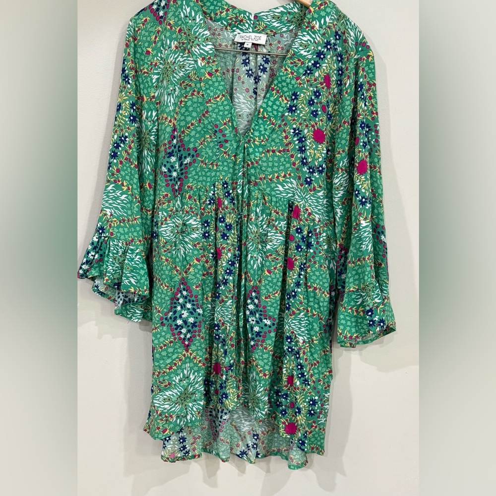 Rachel Zoe Green Floral Top